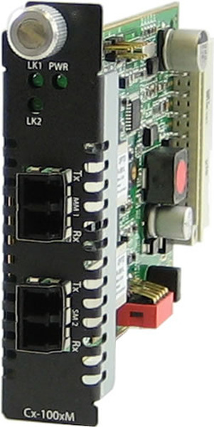 Perle C-100MM-S2LC20 Eingebaut 100Mbit/s 1310nm Multi-Modus, Einzelmodus Netzwerk Medienkonverter