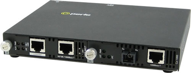 Perle SMI-1000-S1SC120U 1000Mbit/s 1590nm Einzelmodus Netzwerk Medienkonverter