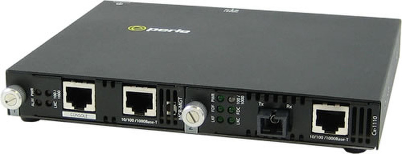 Perle SMI-1110-S1SC10U 1000Mbit/s 1490nm Einzelmodus Netzwerk Medienkonverter