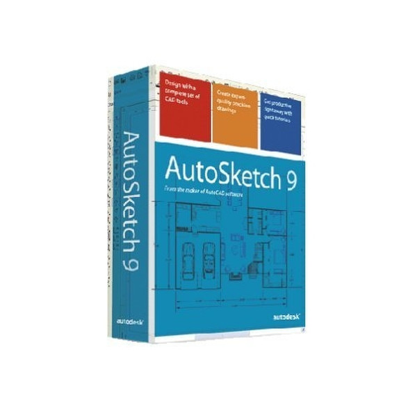 Autodesk AutoSketch (v.9 ) - upgrade from QuickCAD 8 - CD - English