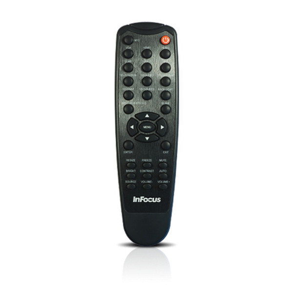 Infocus 11970040-0G RF Wireless push buttons Black remote control