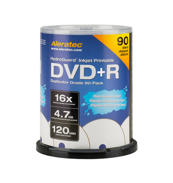 Aleratec 300117 4.7GB DVD+R 90Stück(e) DVD-Rohling
