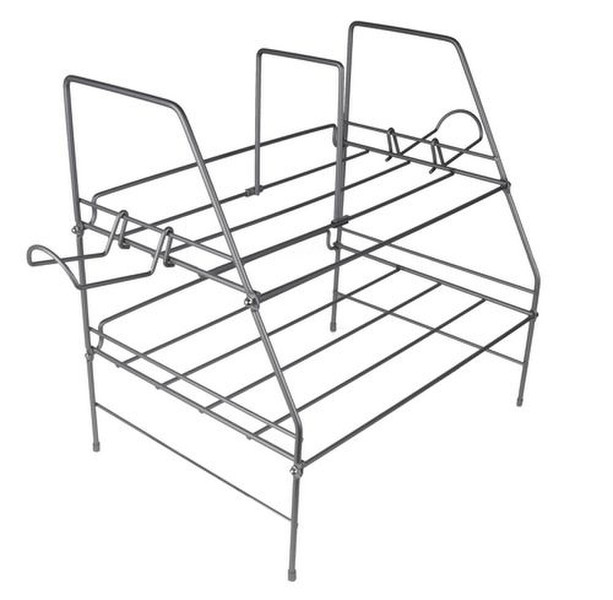 Atlantic Game Depot Wire Gaming Rack Steel Silver desk tray