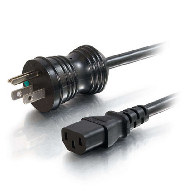 C2G 48000 7.5m NEMA 5-15P C13 coupler Black power cable