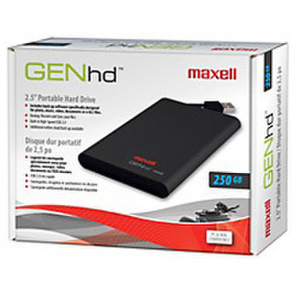 Maxell 250GB GENhd 2.0 250ГБ Черный