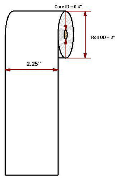 Datamax O'Neil Linerless 2.25" x 60'