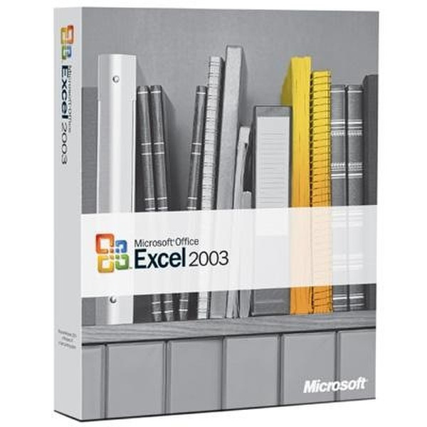 Microsoft Excel 2003, Win, Disk Kit, MVL, CD, CZE