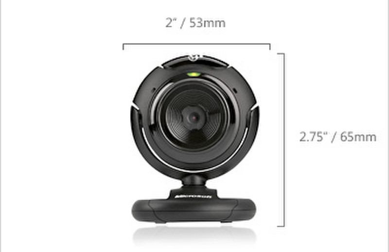 Microsoft LifeCam VX-1000 640 x 480пикселей Черный вебкамера