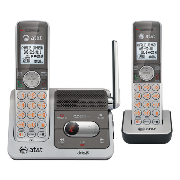 VTech CL82201 DECT Идентификация абонента (Caller ID) Черный, Cеребряный телефон