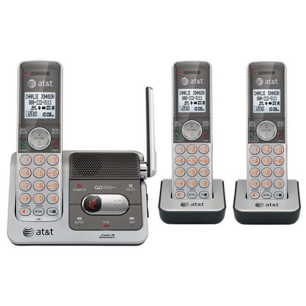 VTech CL82301 DECT Идентификация абонента (Caller ID) Черный, Cеребряный телефон
