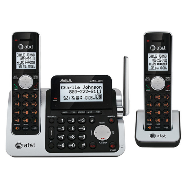 VTech CL83201 DECT Идентификация абонента (Caller ID) Черный, Cеребряный телефон