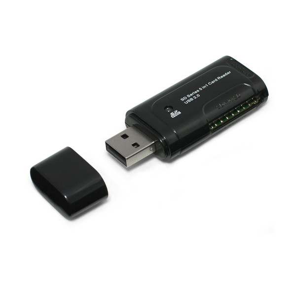 Gear Head SD Series 5 in 1 Card Reader USB 2.0 Black card reader