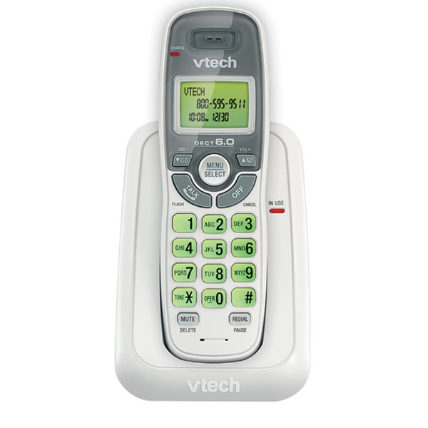 VTech CS6114 DECT Идентификация абонента (Caller ID) Белый телефон