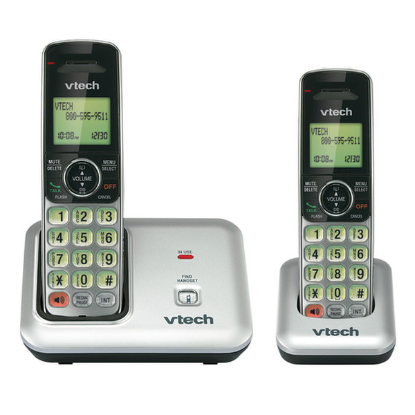 VTech CS6419-2 DECT Идентификация абонента (Caller ID) Серый телефон
