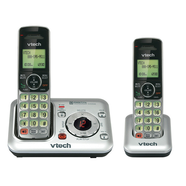 VTech CS6429-2 DECT Идентификация абонента (Caller ID) Серый телефон