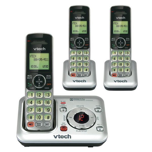 VTech CS6429-3 DECT Идентификация абонента (Caller ID) Серый телефон