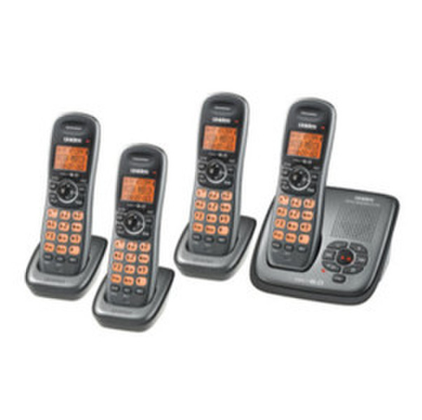 Uniden DECT1480-4 DECT Anrufer-Identifikation Schokolade Telefon