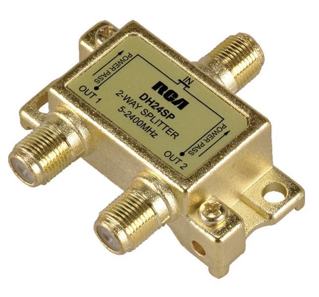 Audiovox DH24SPR Gold Kabelspalter oder -kombinator