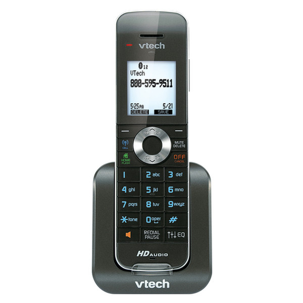 VTech DS6401 DECT Идентификация абонента (Caller ID) Черный, Cеребряный телефон