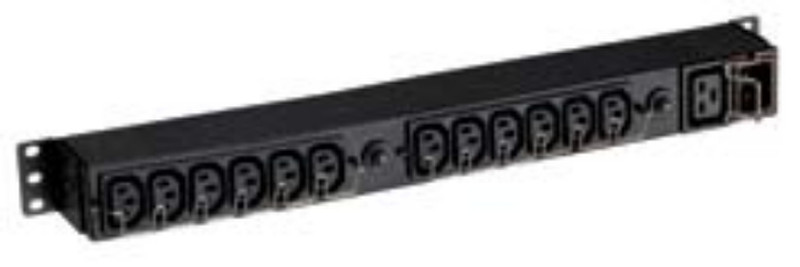 Eaton FlexPDU, 12x IEC 13AC outlet(s) 1U Black power distribution unit (PDU)