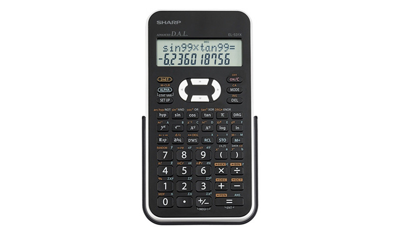 Sharp EL-531XBWH Tasche Wissenschaftlicher Taschenrechner Schwarz