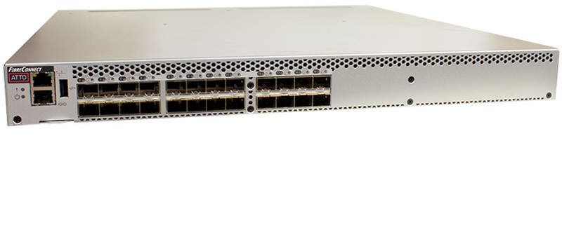 Atto FibreConnect 8308-D00 gemanaged Fast Ethernet (10/100) 1U Silber