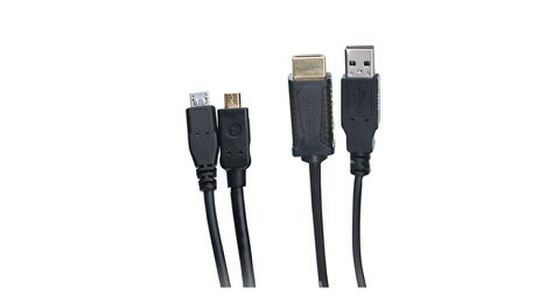 iogear GDROAVC6 2m HDMI Black video cable adapter