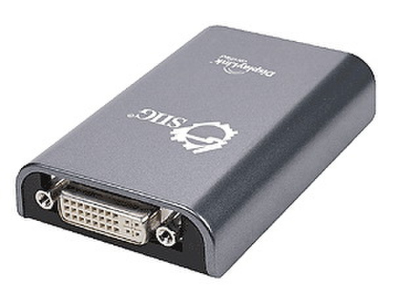 Siig JU-DV0112-S1 USB 2.0 DVI/VGA Серый кабельный разъем/переходник