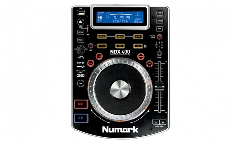 Numark NDX400 Portable CD player Schwarz, Silber CD-Spieler