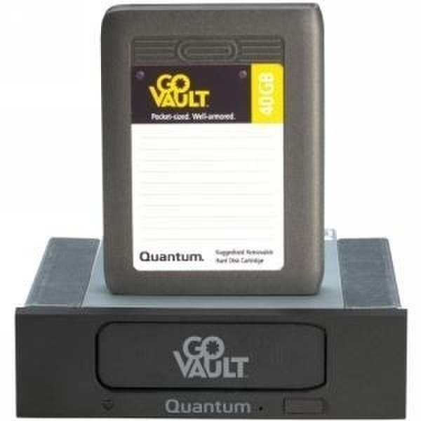 Quantum GoVault Cartridge Hard Drive With Docking Station - 40GB 40GB Serial ATA internal hard drive