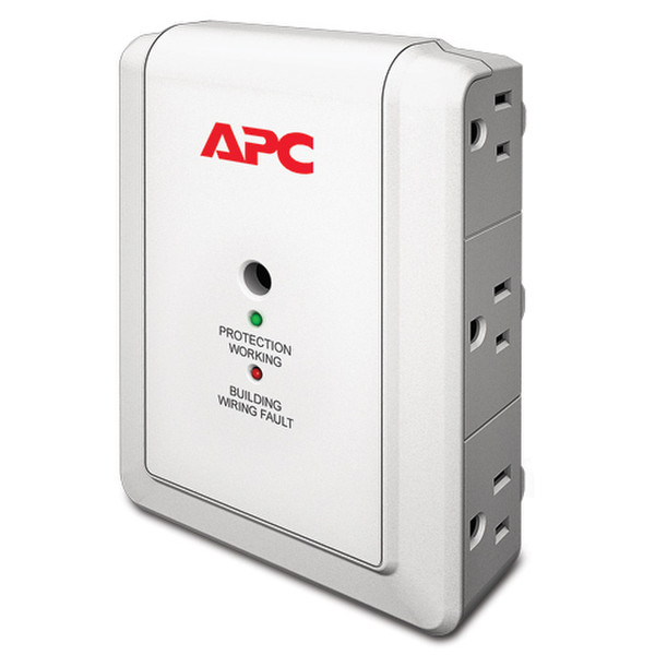 APC P6WT 6AC outlet(s) 120V Weiß Spannungsschutz