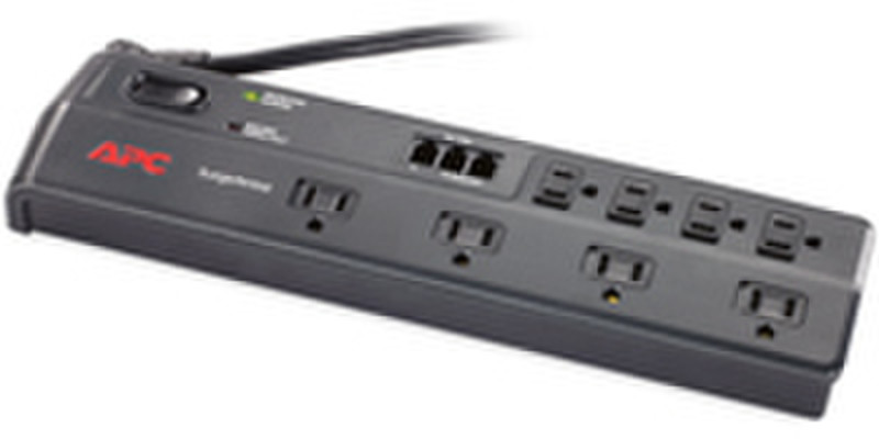 APC P8T3-LM 8AC outlet(s) 120V 1.83m Black surge protector