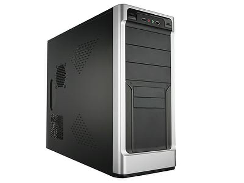 Apex PC-389-C Midi-Tower Black,Silver computer case