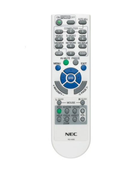 NEC RMT-PJ31 push buttons Серый пульт дистанционного управления