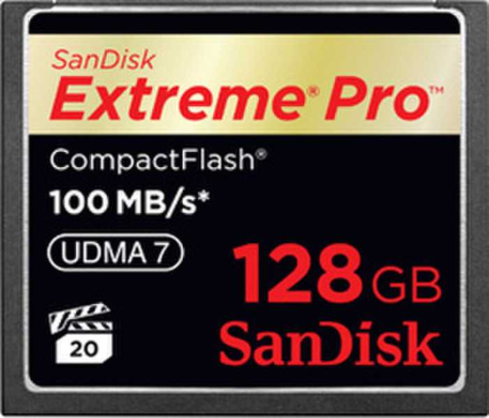 Sandisk Extreme Pro CompactFlash 128GB CompactFlash memory card