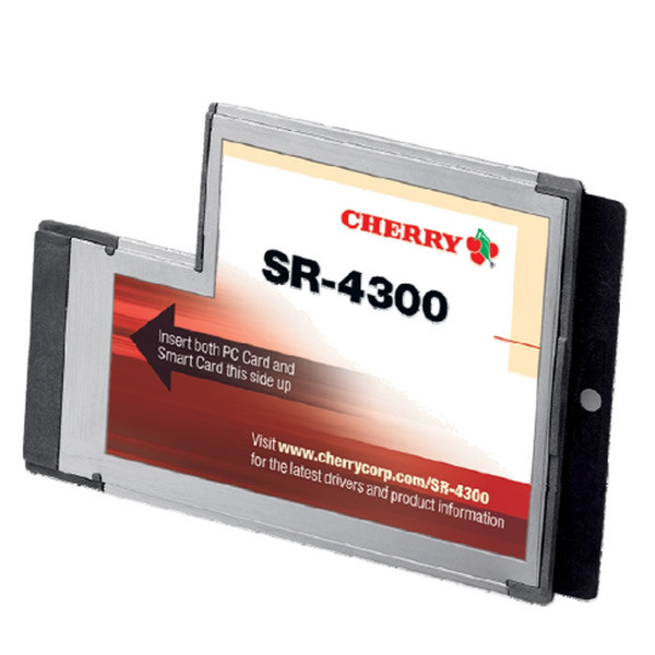 Cherry SR-4300 CardBus+USB 2.0 Cеребряный считыватель сим-карт