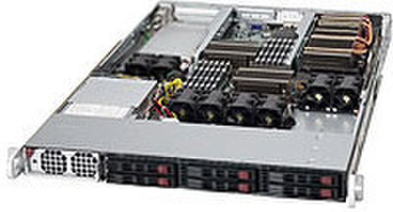 Supermicro 1026GT-TF-FM107 Intel 5520 Socket B (LGA 1366) 1U Черный