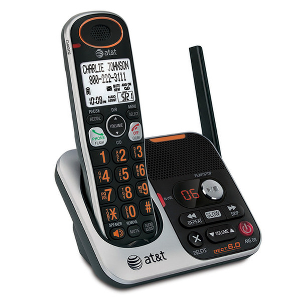 VTech TL32100 DECT Идентификация абонента (Caller ID) Черный, Cеребряный телефон