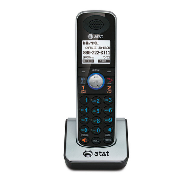 VTech TL86009 DECT Идентификация абонента (Caller ID) Черный, Cеребряный телефон
