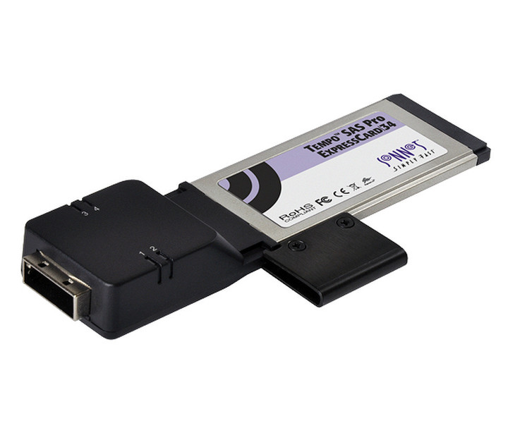 Sonnet Tempo SAS Pro ExpressCard/34 Internal mini SAS interface cards/adapter