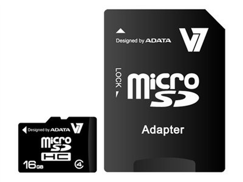 V7 16GB microSDHC 16GB MicroSDHC Class 4 memory card