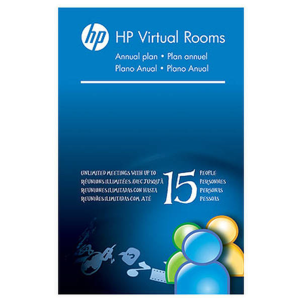 HP Virtual Rooms (up to 15 people in one meeting) License