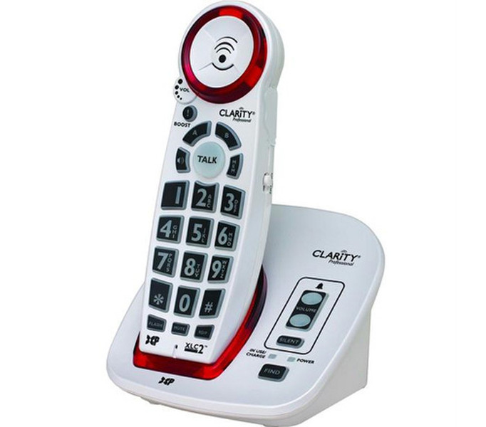 Clarity XLC2 DECT Идентификация абонента (Caller ID) Белый телефон