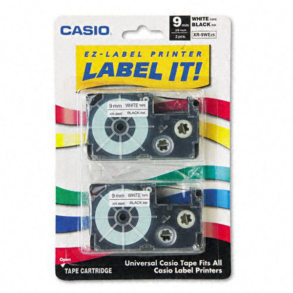 Casio XR-9WE2S label-making tape