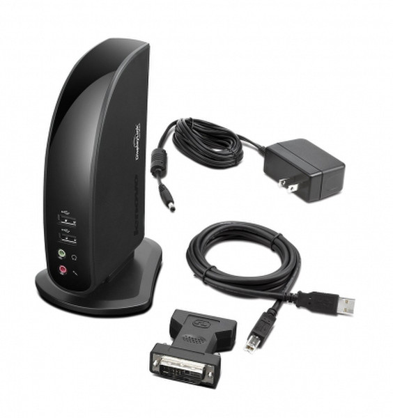 Lenovo USB 2.0 Port Replicator with Digital Video Черный