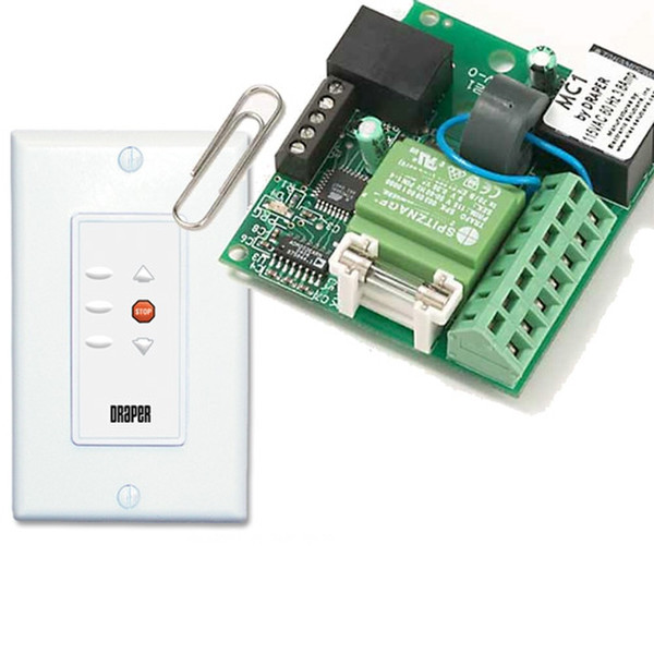 Draper MC1 & LVC-S Wired push buttons White remote control