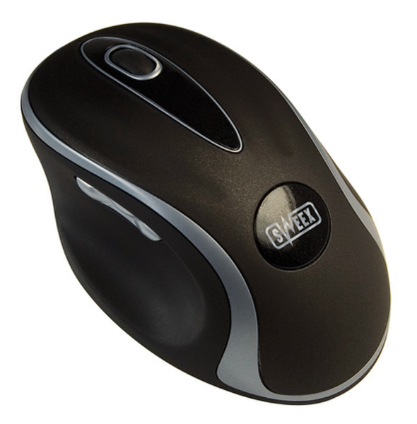 Sweex USB Laser 5-Button Mouse USB Лазерный 1600dpi Черный компьютерная мышь