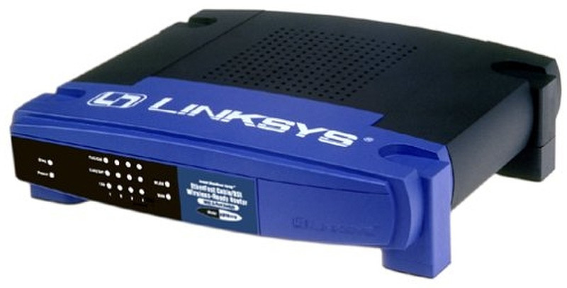 Linksys BEFSR41 Eingebauter Ethernet-Anschluss Schwarz, Blau Kabelrouter