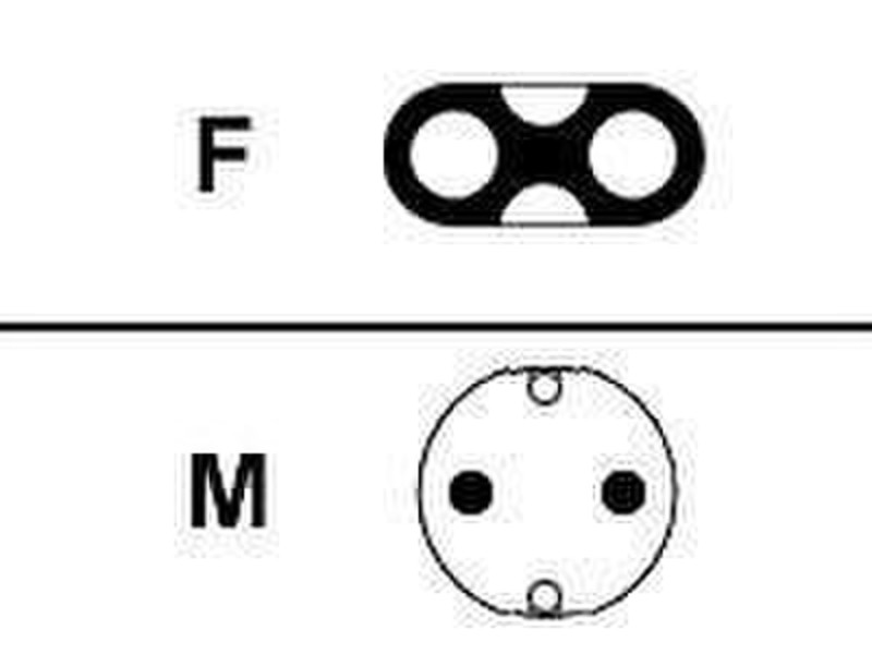 APC 40182 2m Power plug type F C7 coupler power cable