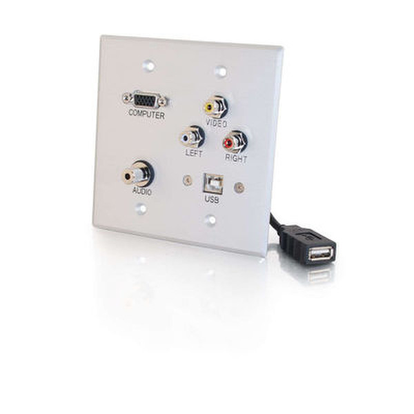 C2G 40545 Silver outlet box
